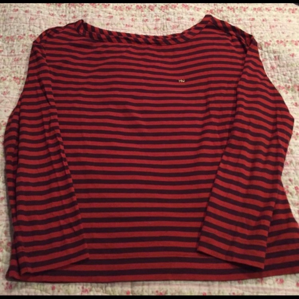 Marc by Marc Jacobs 100% cotton long sleeved striped top size small